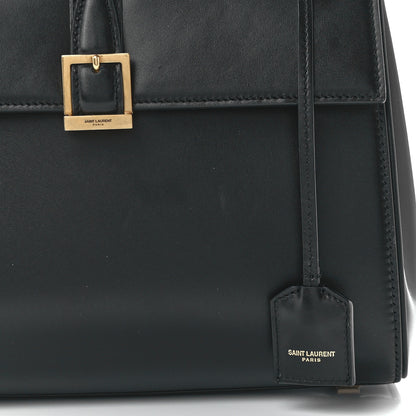 Saint Laurent Shiny Calfskin Le Fermoir Top Handle Bag Small Black 8 of 12