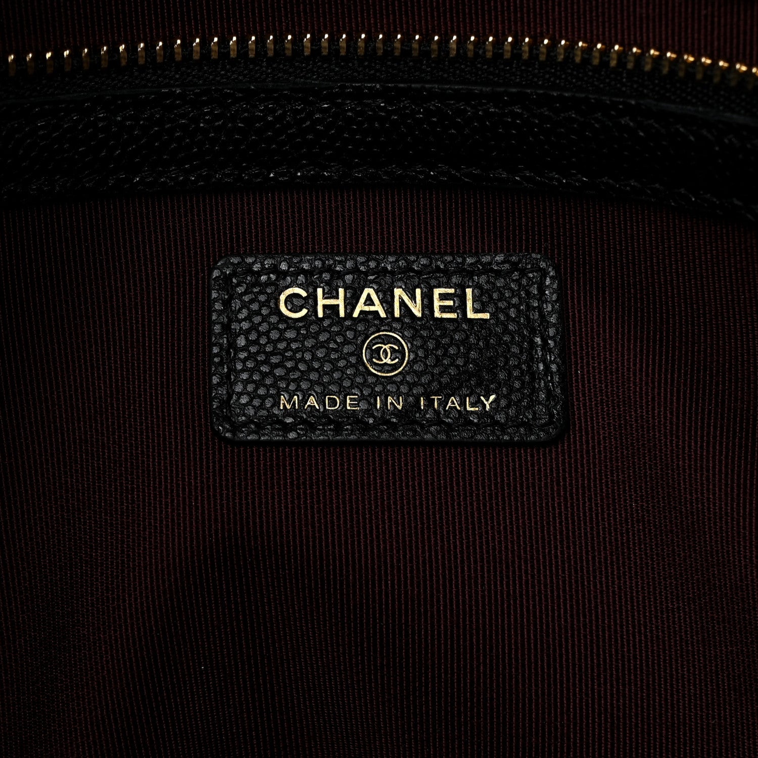 Chanel Caviar Quilted Large Cosmetic Case Black 7 of 8