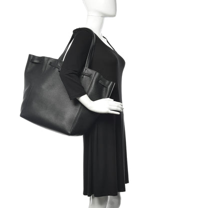 Celine Soft Grained Calfskin Medium Belt Cabas Phantom Black 2 of 9