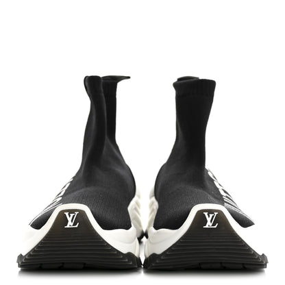 Louis Vuitton Stretch Fabric Run 55 Sneaker Boots 39 Black 3 of 10