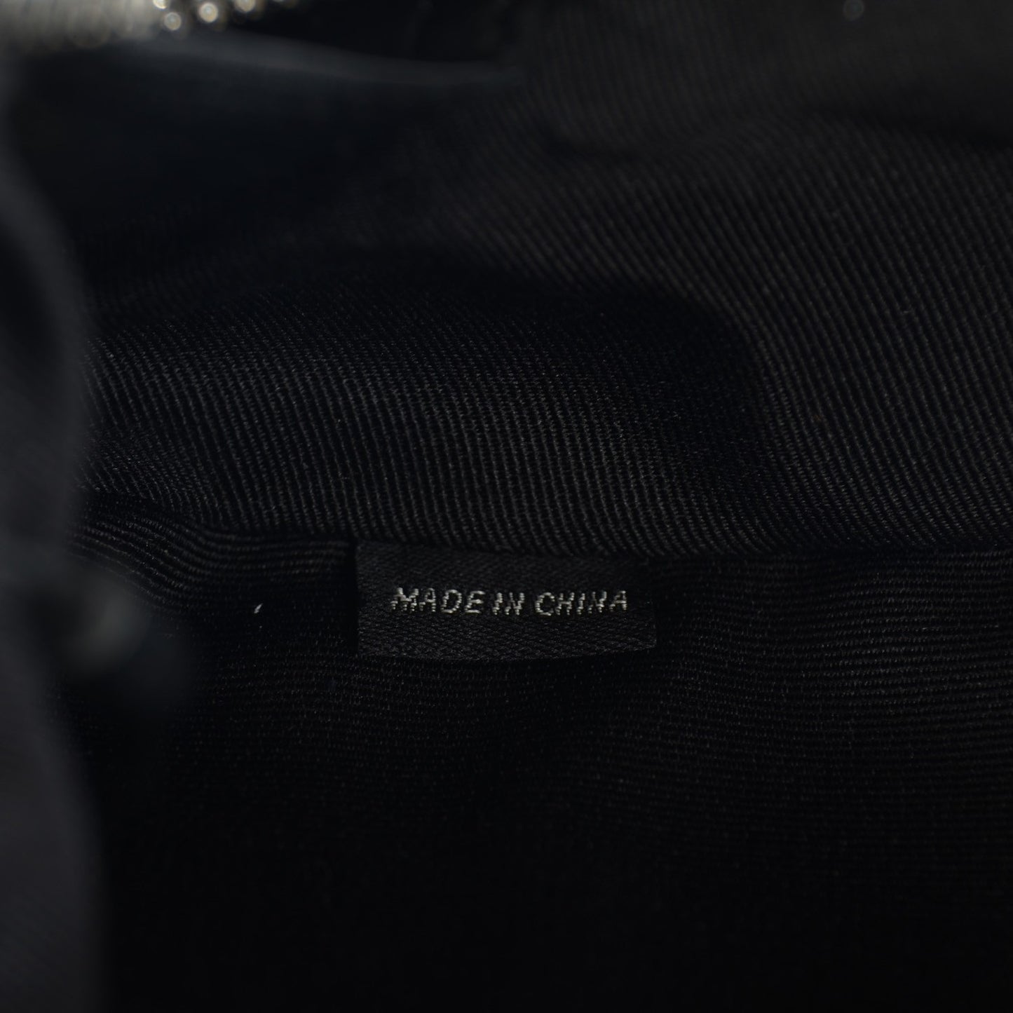 Lambskin Nylon Studded Backpack Black