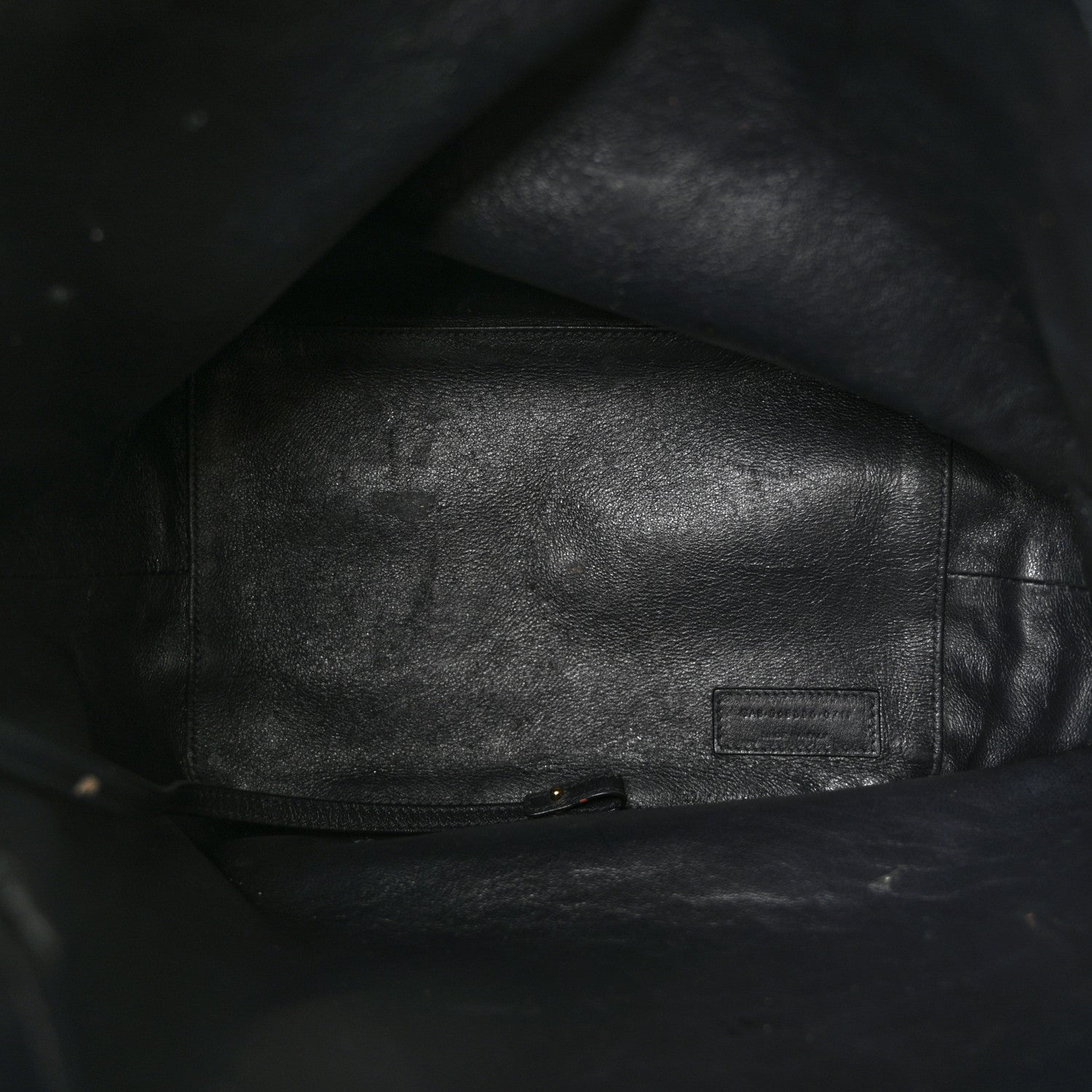 Saint Laurent Canvas All-Over Monogram Bucket Bag Black 5 of 11
