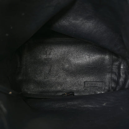 Saint Laurent Canvas All-Over Monogram Bucket Bag Black 5 of 11
