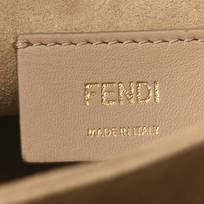 Fendi Vitello Liberty FF 1974 Embossed Kan I Shoulder Bag Tortora 8 of 9