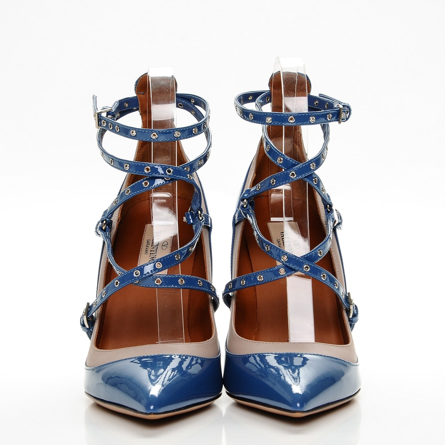 Patent Love Latch 100mm Pumps 36 Indaco Poudre