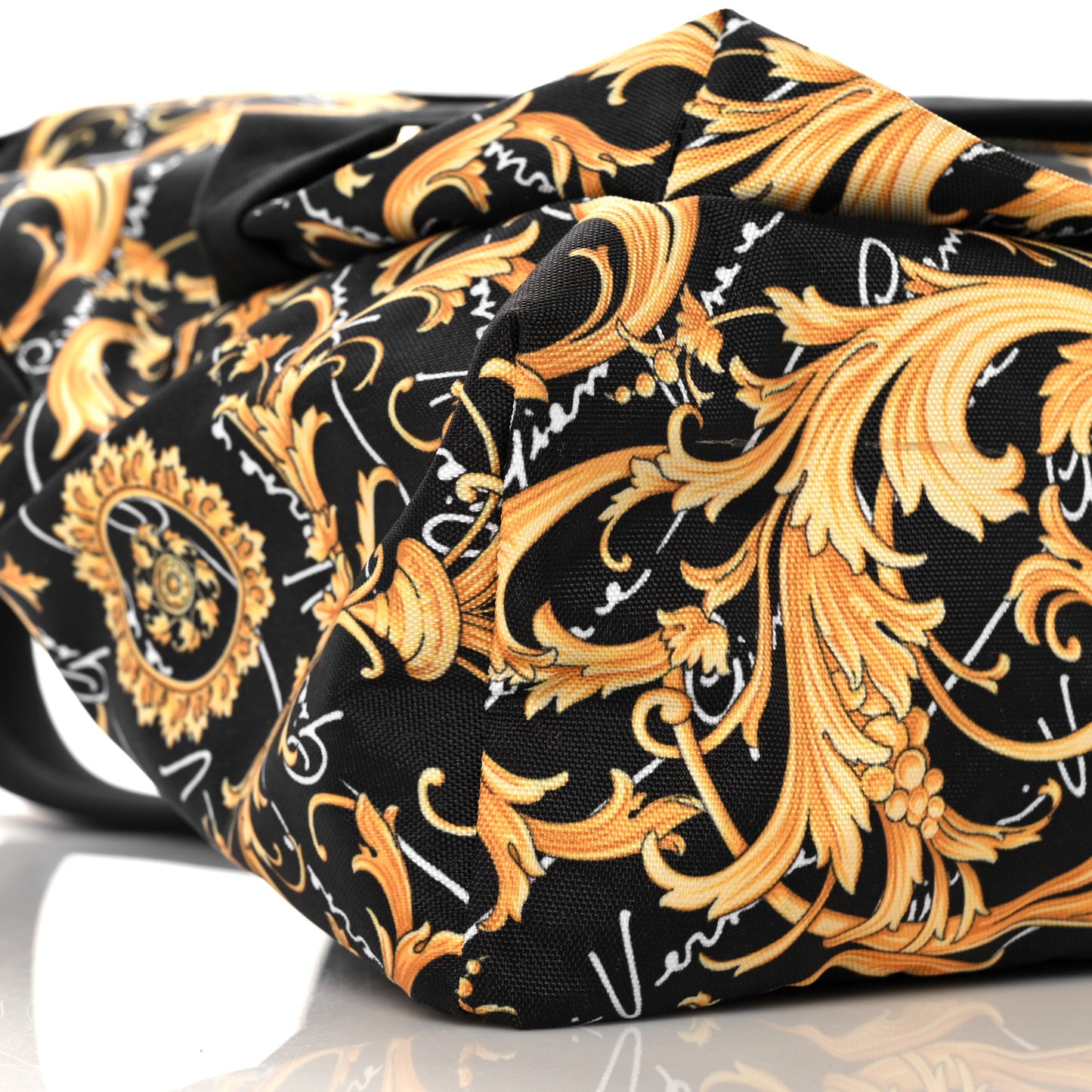 Nylon Barocco Signature Print Backpack Black