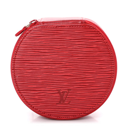 Louis Vuitton Epi Ecrin Bijoux 12cm Jewelry Box Case Rouge 1 of 8