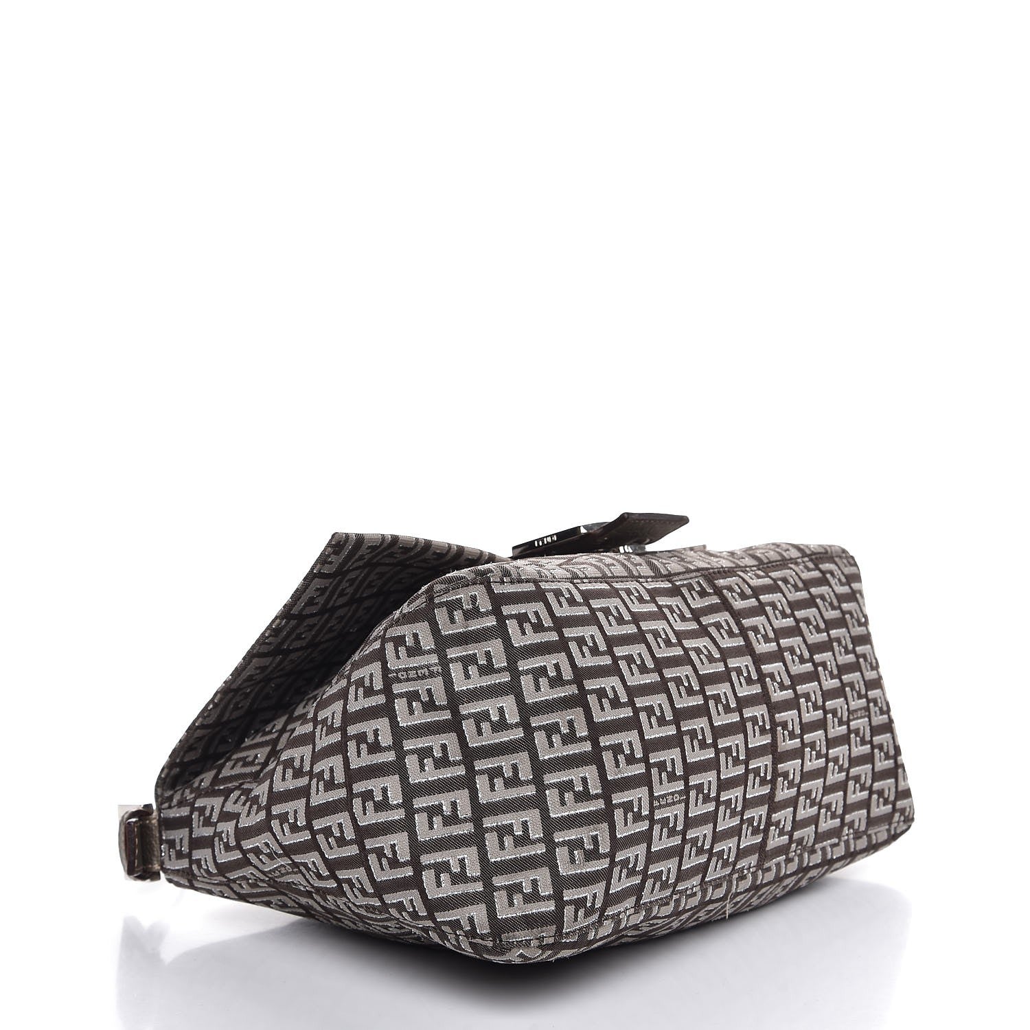 Fendi Zucchino Vachetta Mama Baguette Caffe Argilla Canna di Fucile 4 of 7