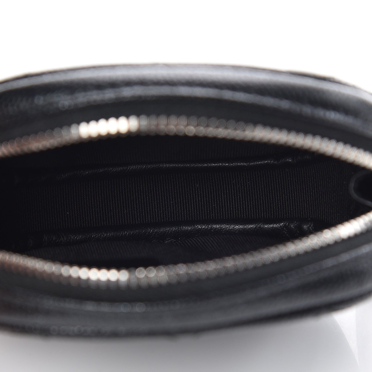 Chanel Iridescent Caviar Quilted Zip Around Classic Coin Purse Black 5 of 8