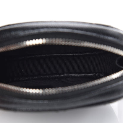 Chanel Iridescent Caviar Quilted Zip Around Classic Coin Purse Black 5 of 8