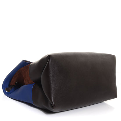 Celine Calfskin Suede All Soft Shoulder Bag Indigo 5 of 10