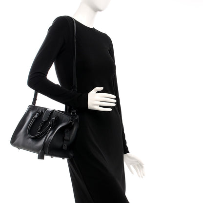 Saint Laurent Smooth Calfskin Small Monogram Cabas Black 2 of 18