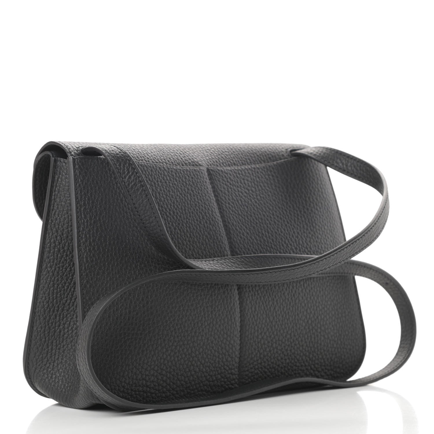 Hermes Taurillon Clemence Halzan 25 Black 4 of 13