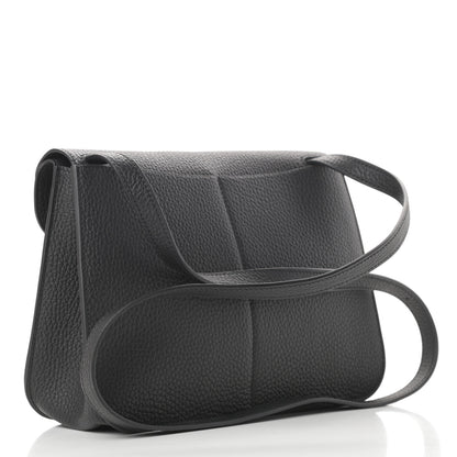 Hermes Taurillon Clemence Halzan 25 Black 4 of 13