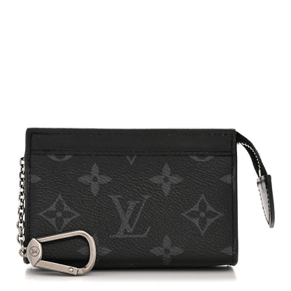Louis Vuitton Monogram Eclipse Key Pouch Voyage 1 of 11