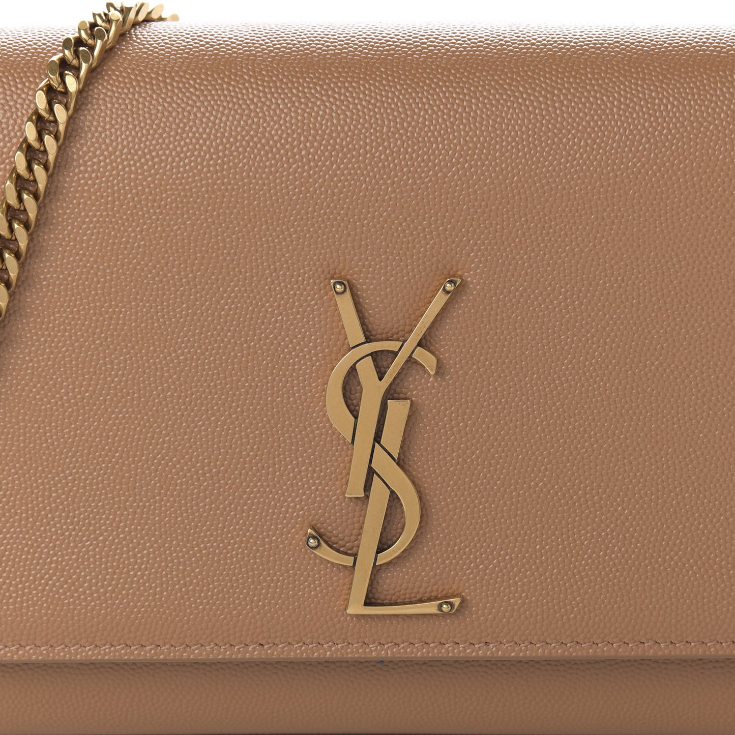 Grain De Poudre Medium Monogram Kate Satchel Dark Beige