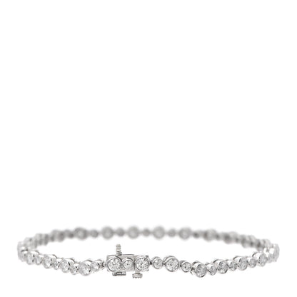 Tiffany Platinum Diamond Jazz Graduated Bracelet 3 of 6