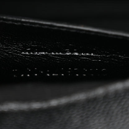 Saint Laurent Grain De Poudre Monogram Cassandre Clutch Black 6 of 17