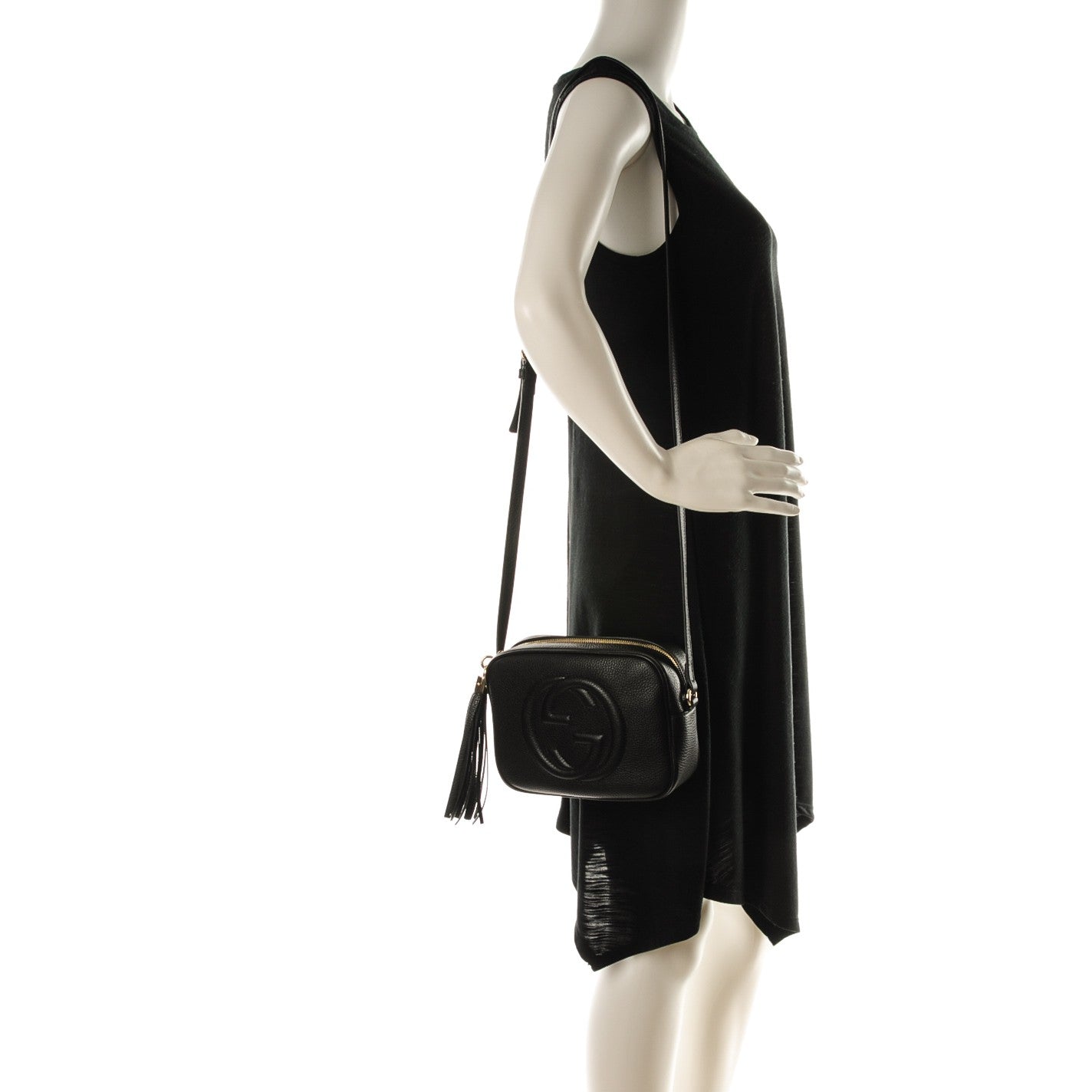 Gucci Pebbled Calfskin Small Soho Disco Bag Black 2 of 7