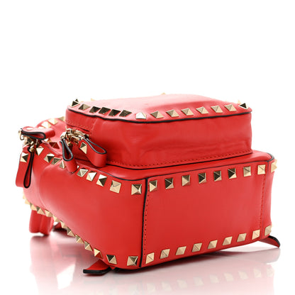 Valentino Garavani Vitello Mini Rockstud Backpack Deep Orange 4 of 11