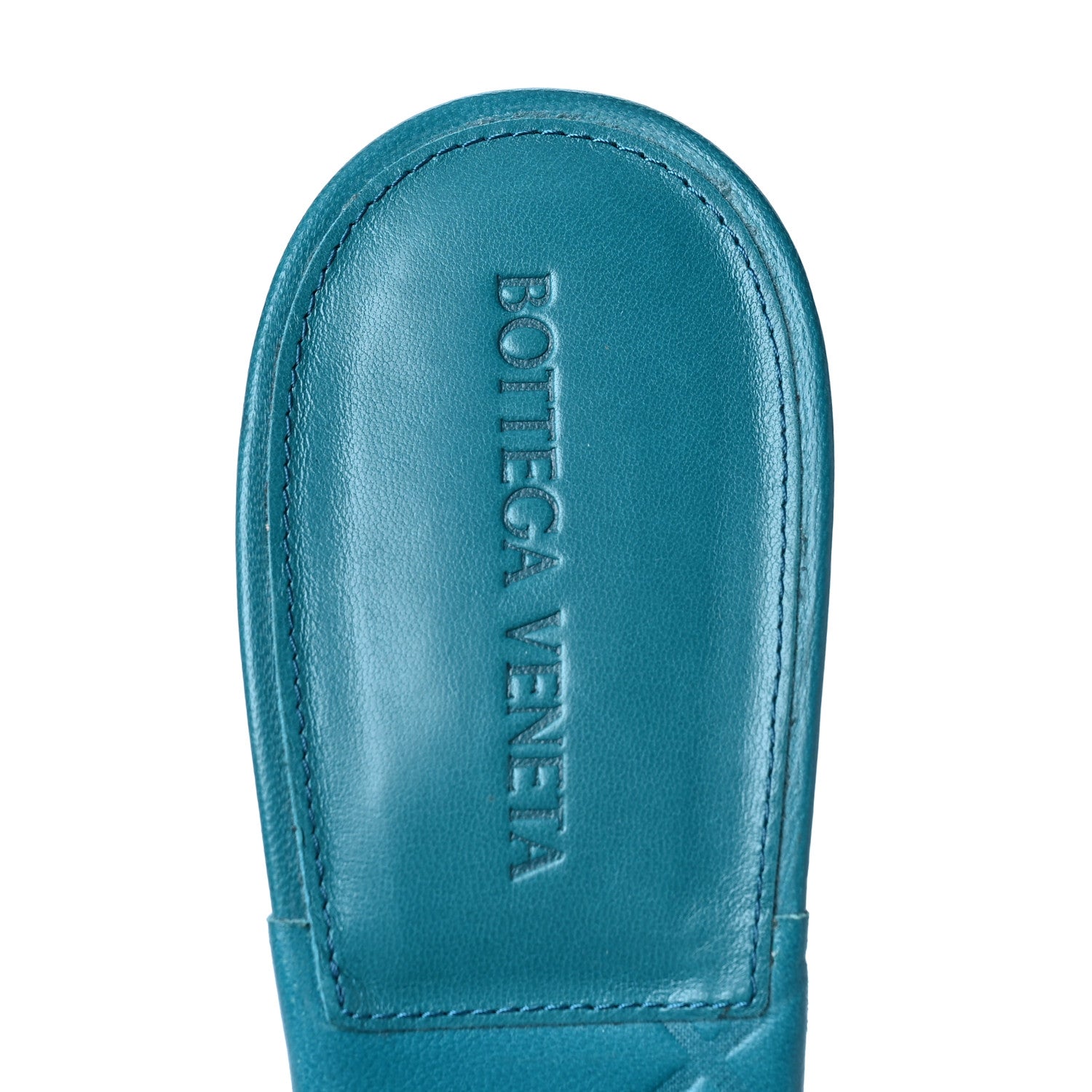 Bottega Veneta Nappa Quilted Rubber Lido Mule Sandals 39.5 Duck Green 7 of 7