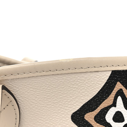 Louis Vuitton Monogram Giant Wild at Heart Neverfull MM Creme 11 of 11