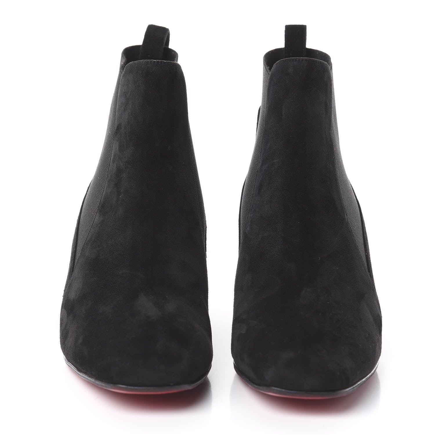 Christian Louboutin Veau Velours Spiked Study Stretch 55 Ankle Boots 36.5 Black 2 of 7