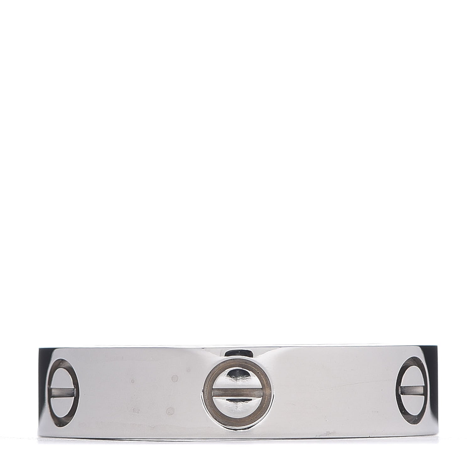 Cartier 18K White Gold 5.5mm LOVE Ring 66 11.5 1 of 5