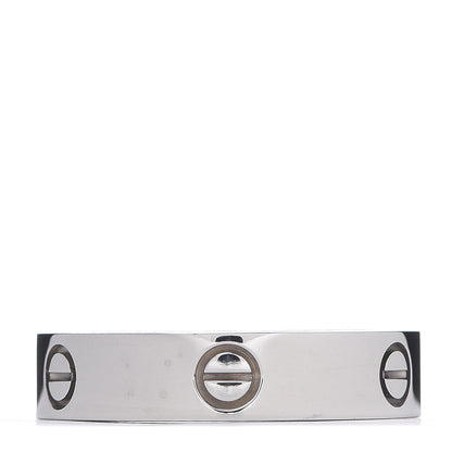 Cartier 18K White Gold 5.5mm LOVE Ring 66 11.5 1 of 5