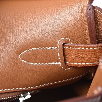 Hermes Natural Barenia Faubourg Birkin 35 Fauve 12 of 46