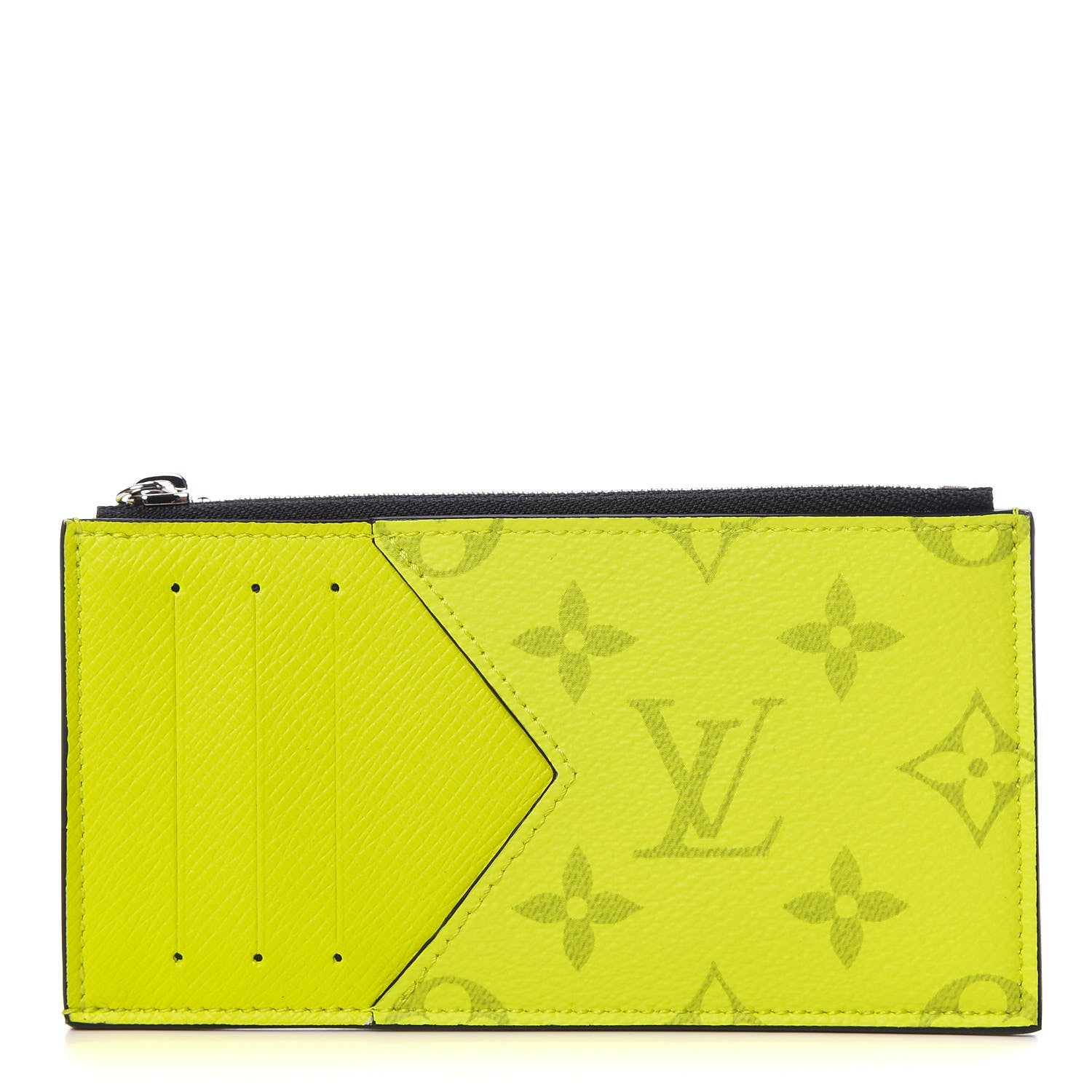 Louis Vuitton Monogram Taiga Coin Card Holder Yellow 1 of 7