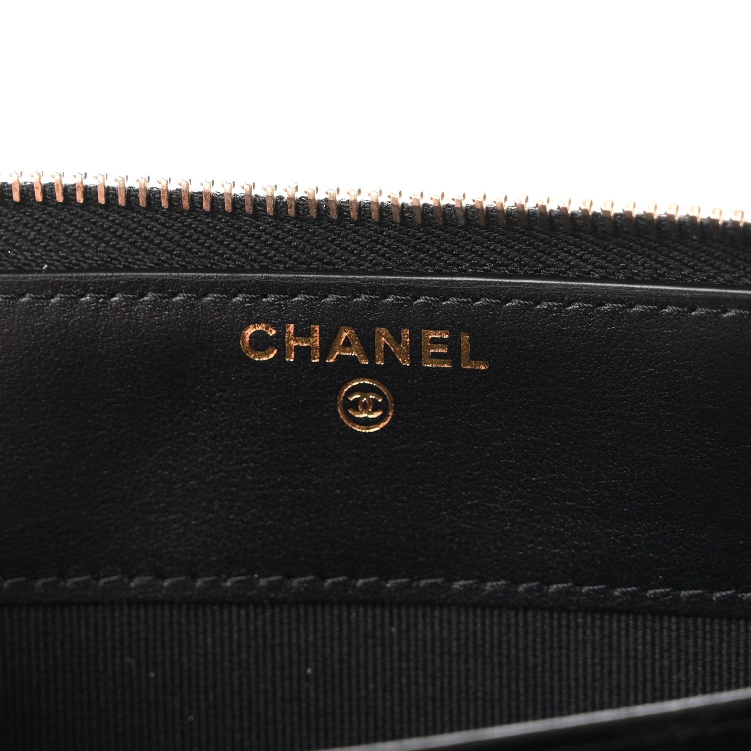Chanel Caviar Quilted Crystal CC Long Zipped Wallet Black 6 of 8