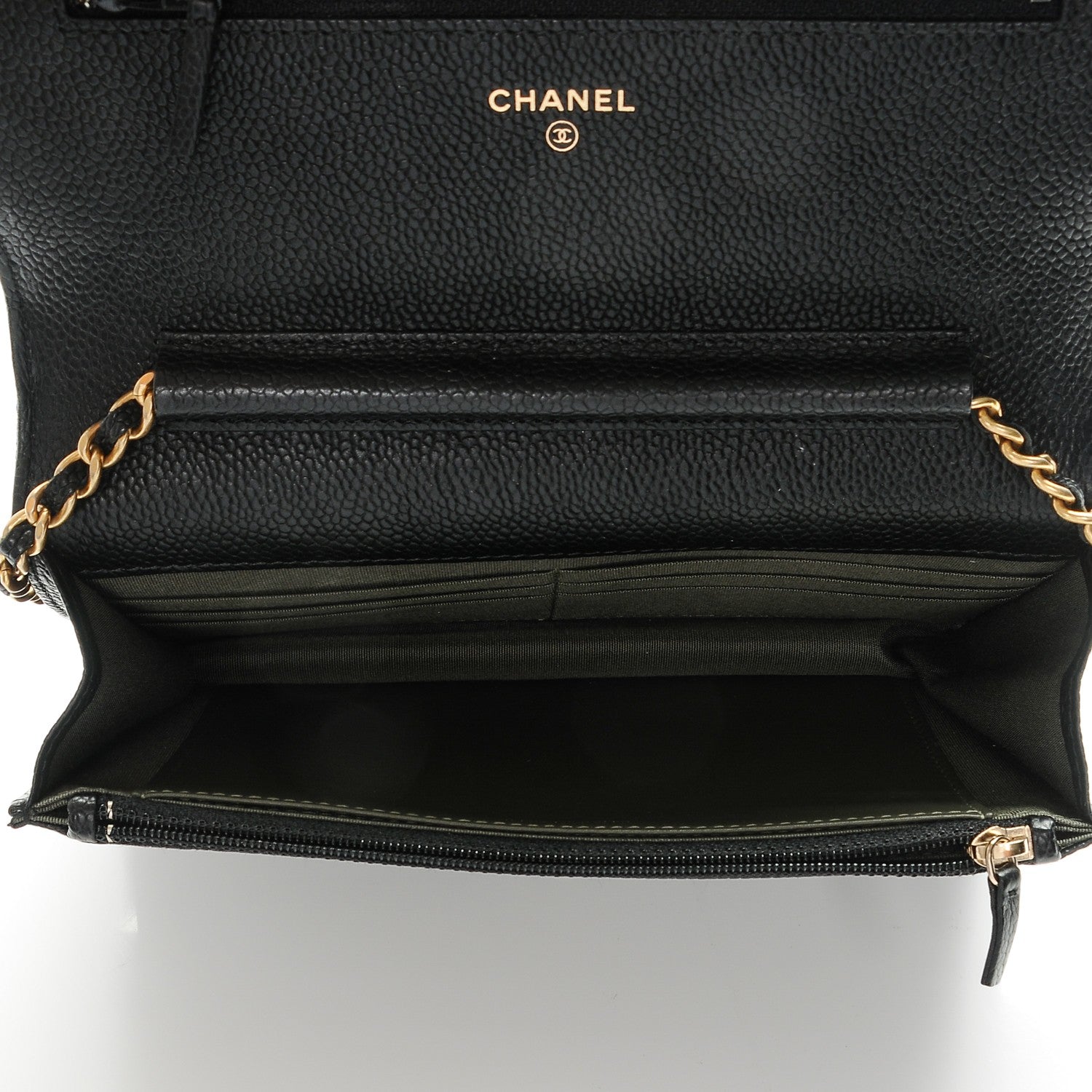 Chanel Caviar Quilted Boy Wallet On Chain WOC Black 5 of 8
