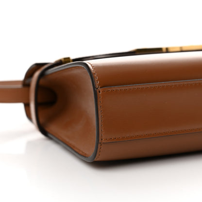 Saint Laurent Smooth Calfskin Small Manhattan Shoulder Bag Cognac 8 of 10