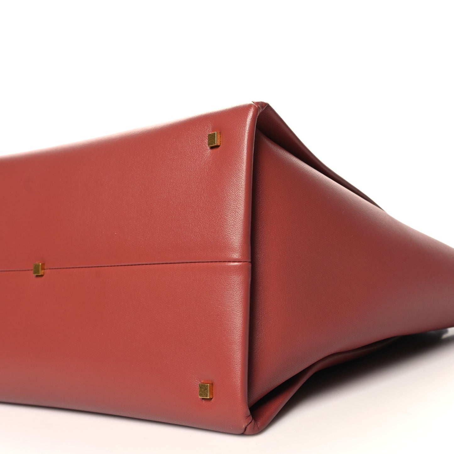 Nappa Large One Stud Handbag Gingerbread