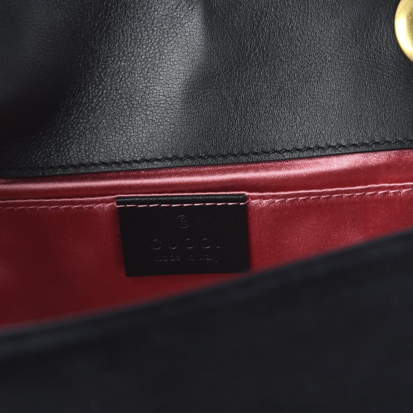 Velvet Matelasse Mini GG Marmont Shoulder Bag Black