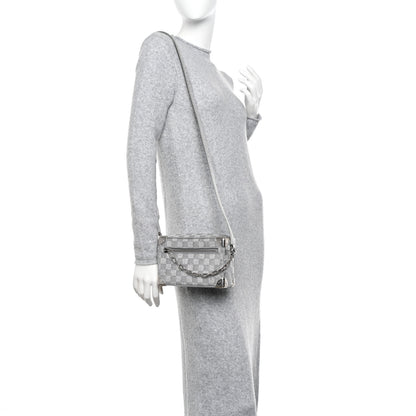 Louis Vuitton Damier Glitter Mini Soft Trunk Silver 2 of 9