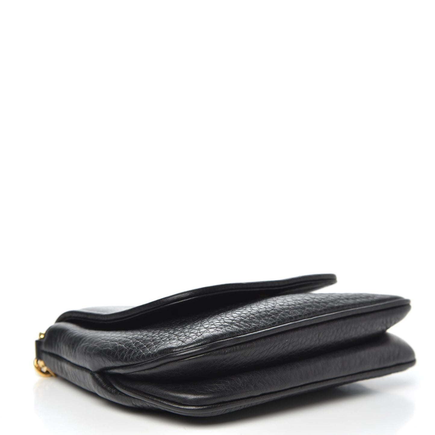 Pebbled Calfskin Small 1973 Chain Shoulder Bag Black