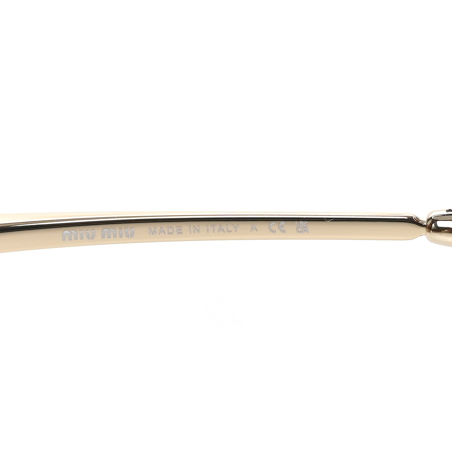 Miu Miu Metal Aube Sunglasses SMU54Y Gold Pink 5 of 7