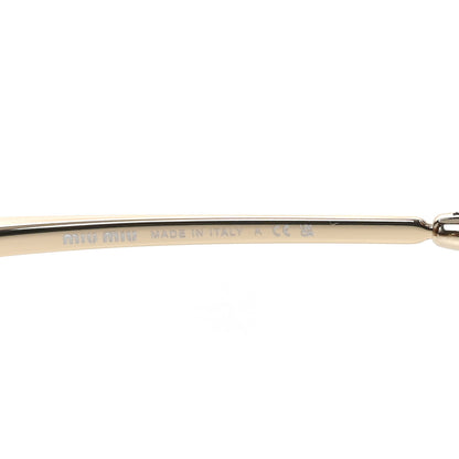 Miu Miu Metal Aube Sunglasses SMU54Y Gold Pink 5 of 7