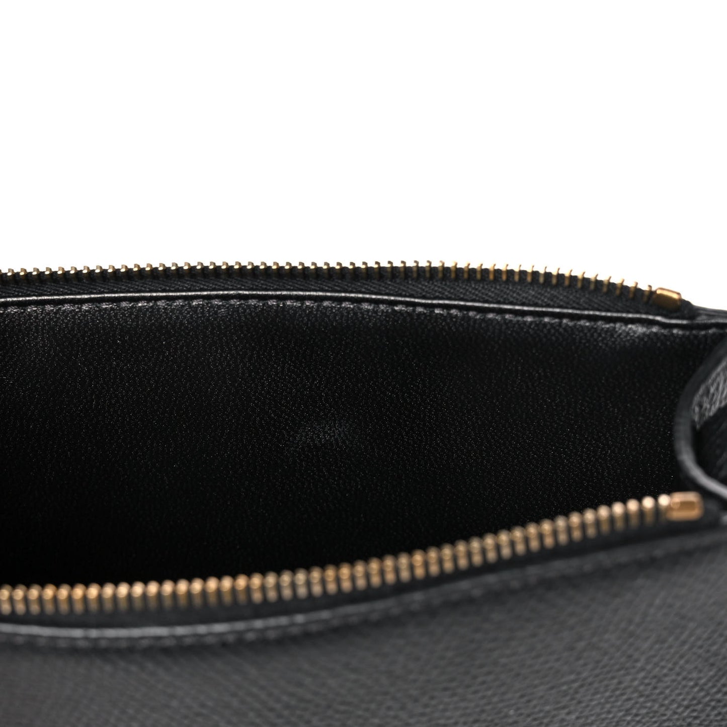 Grained Calfskin VSling Pouch Black