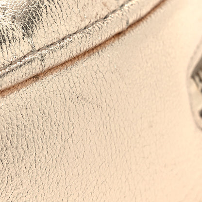 Chanel Metallic Lambskin Quilted CC In Love Heart Clutch With Chain Gold 12 of 12
