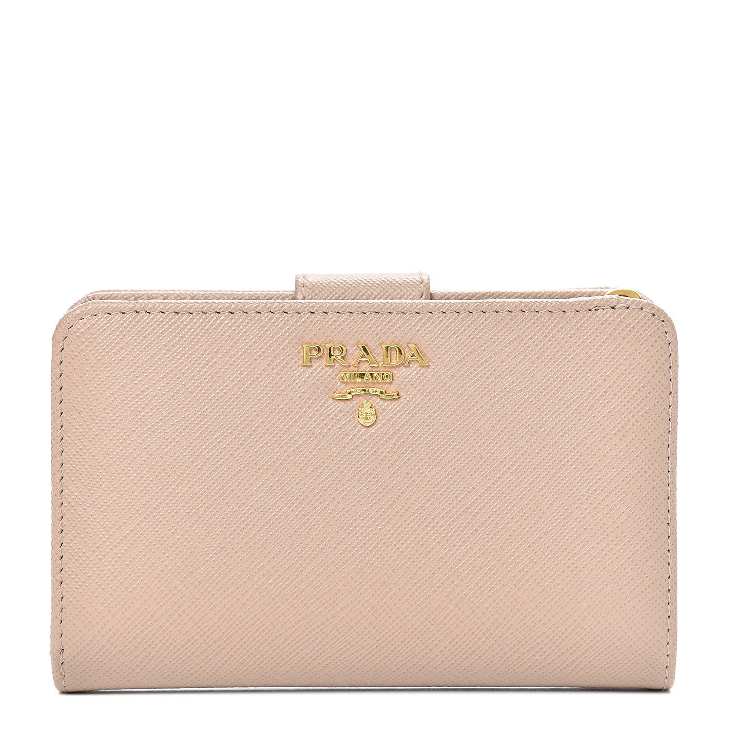 Prada Saffiano Metal Compact Wallet Cipria 1 of 9