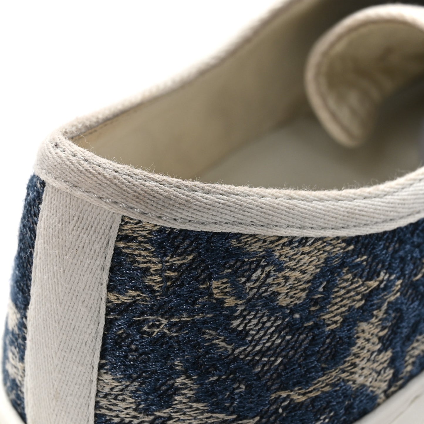 Denim Brocart Embroidered Walk'N'Dior Low Top Sneakers 37 Duck Blue