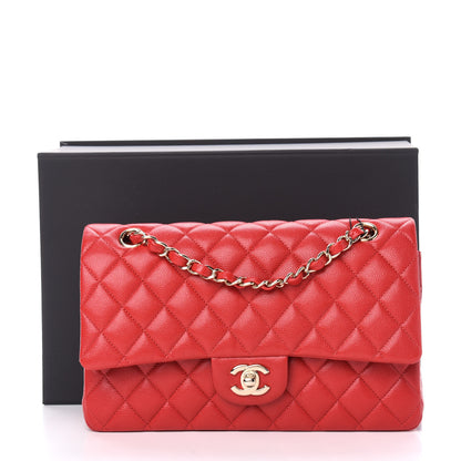 Chanel Caviar Quilted Medium Double Flap Red 11 of 11