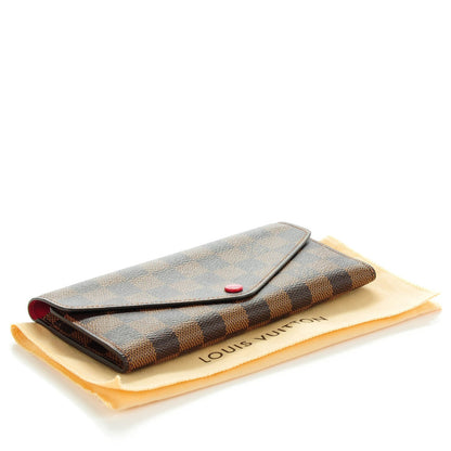 Louis Vuitton Damier Ebene Josephine Wallet Red 4 of 7
