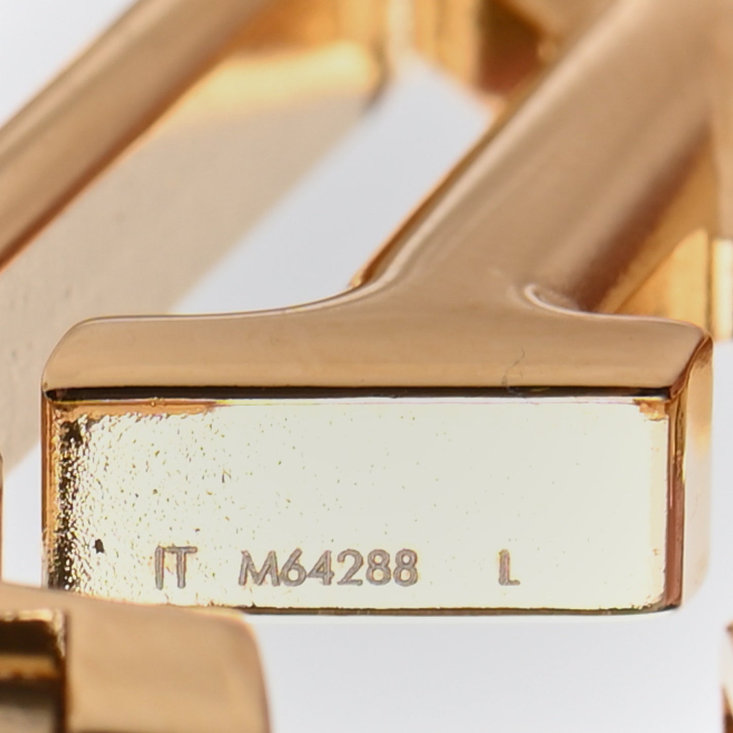 Metal Louise Hoop Earrings Gold