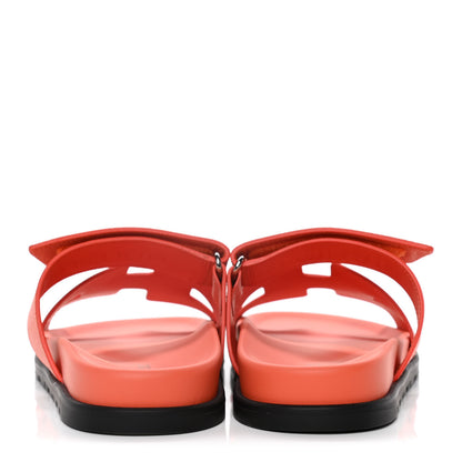 Hermes Epsom Womens Chypre Sandals 38 Rose Sorbet 7 of 12