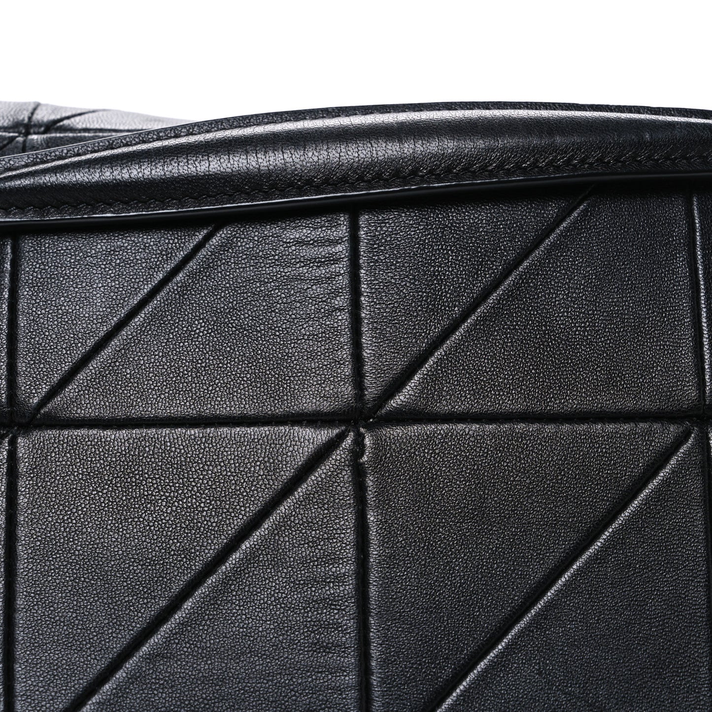 Lambskin Matelasse Monogram Oversized Jamie Black