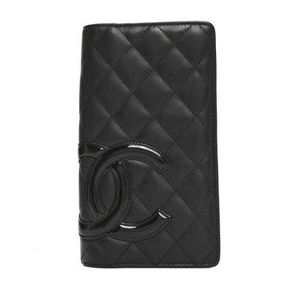 Chanel Calfskin Quilted Cambon Yen Wallet Black 1 of 9